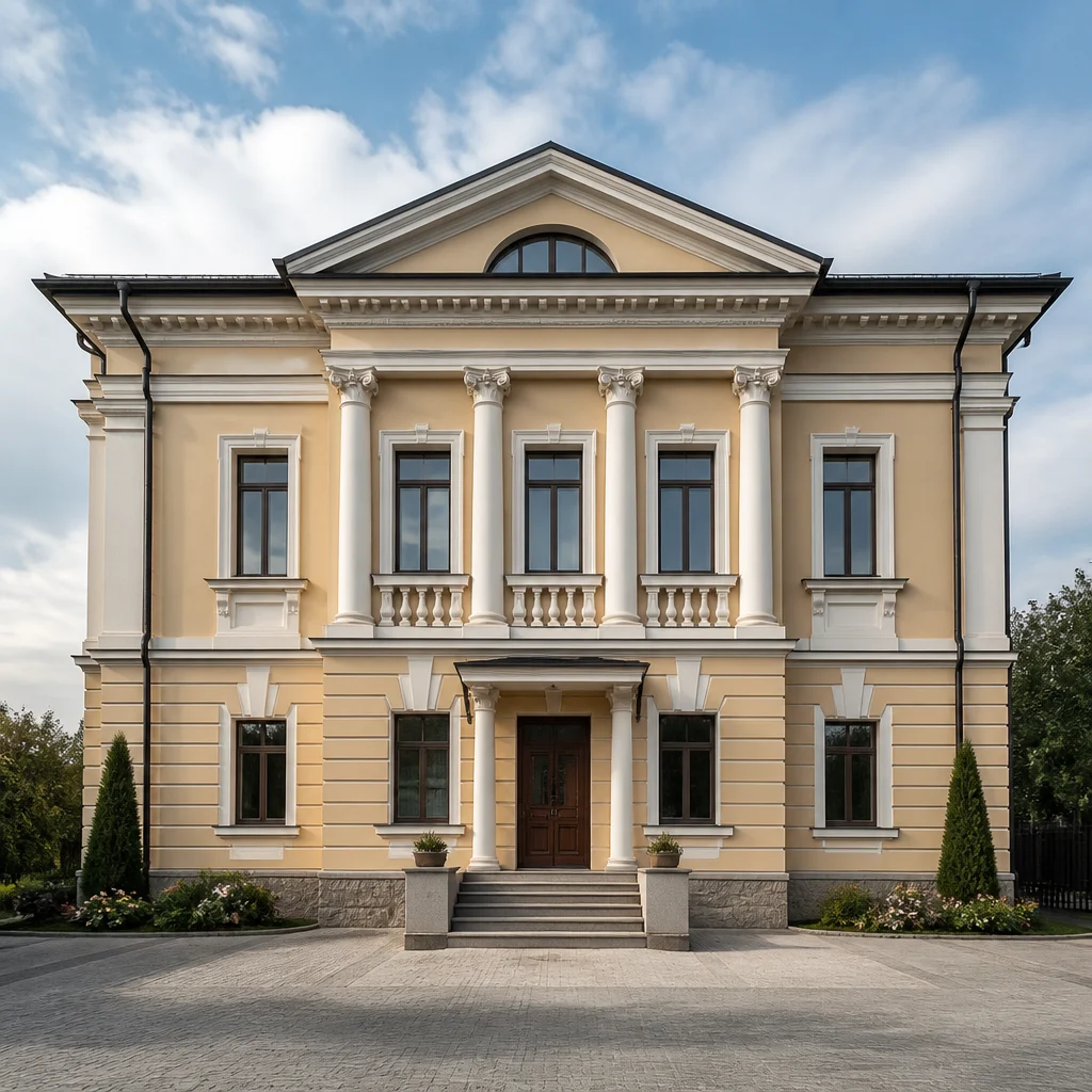 Штукатурка — основа ампирного фасада