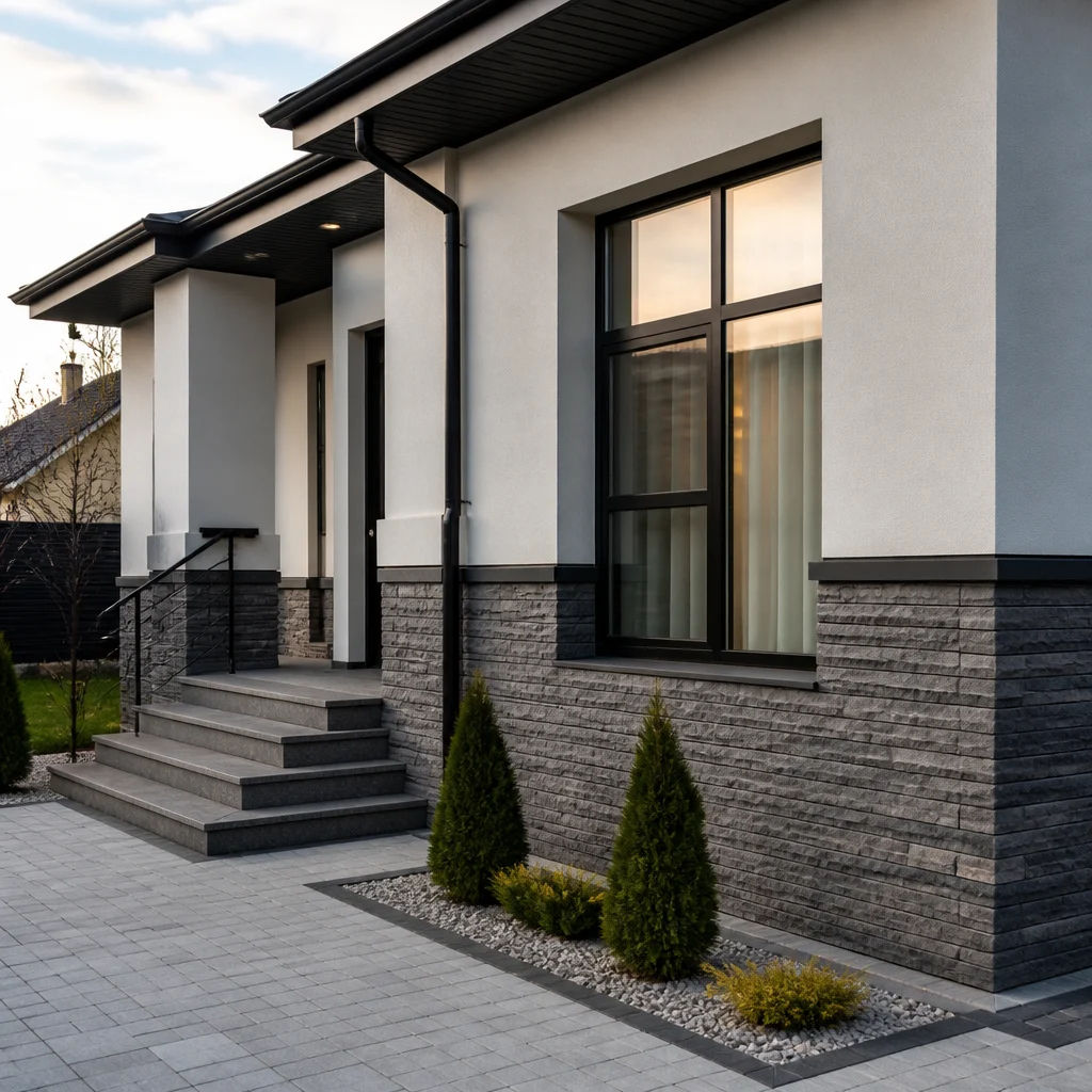 Фасадная плитка под камень