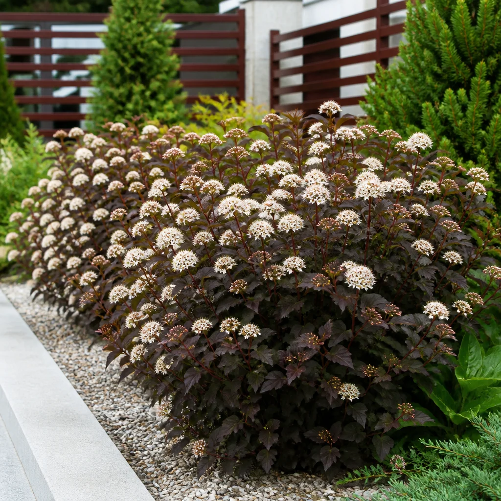2. Пузыреплодник калинолистный (Physocarpus opulifolius)