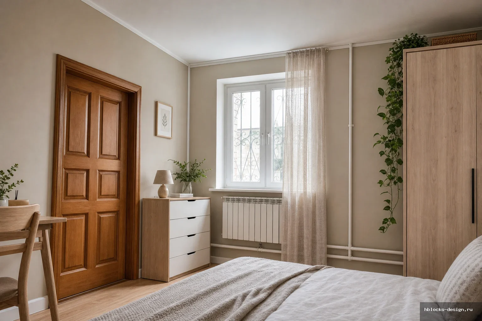 Bedroom · Скандинавский стиль

Элементы: Мебель: двуспальная кровать
